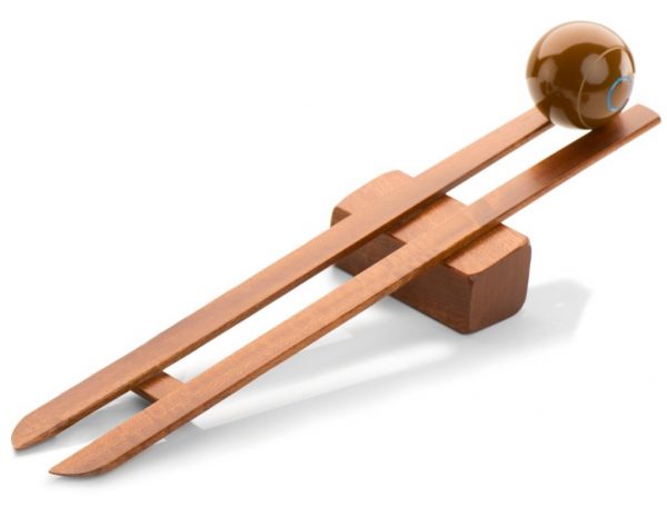 Hardwood chute for 2 1/4 inch table bowls