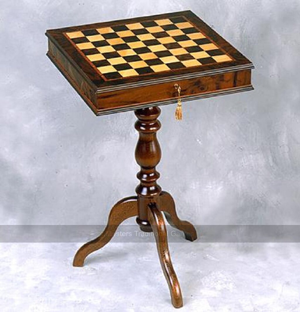 Giglio Lockable Cabinet Wooden Chess Table (43mm squares)