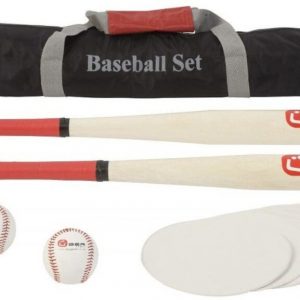 Uber Games Baseball Set - 2 Bats, 2 Balls & 6 Bases