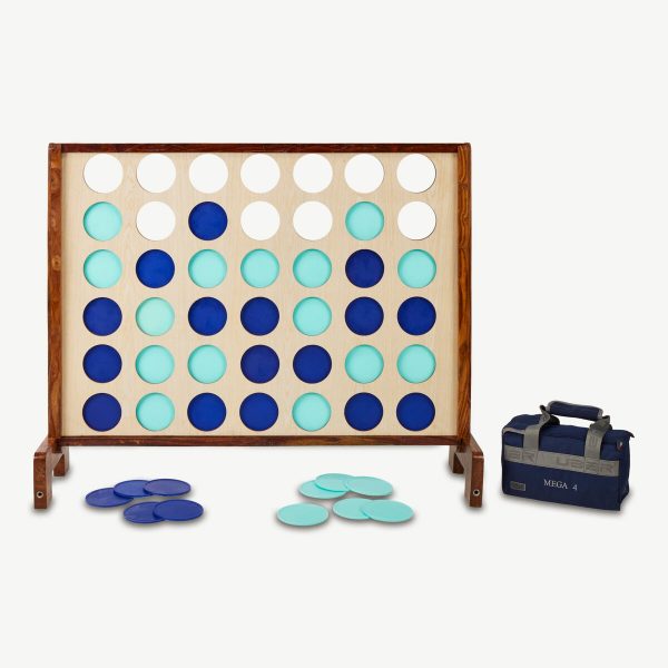 Deluxe Wooden Giant 4-in-a-Row Game, 120 x 100 cm