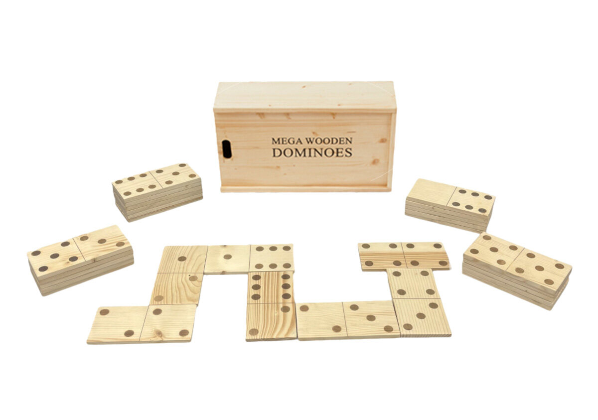 Uber Games Mega Giant Wooden Dominoes (25cm Dominoes)
