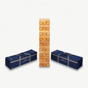 Uber Games Uber Tumble Tower in storage bag - Varnished Hardwood