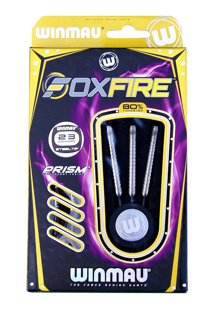 Winmau Foxfire 80% tungsten steel-tip darts - 23 grams