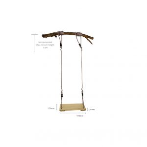 Wooden Tree Swing - 3 metre ropes