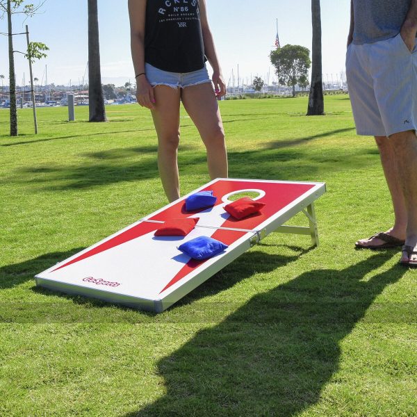 GoSports Regulation Size Cornhole Set - Red & Blue Edition