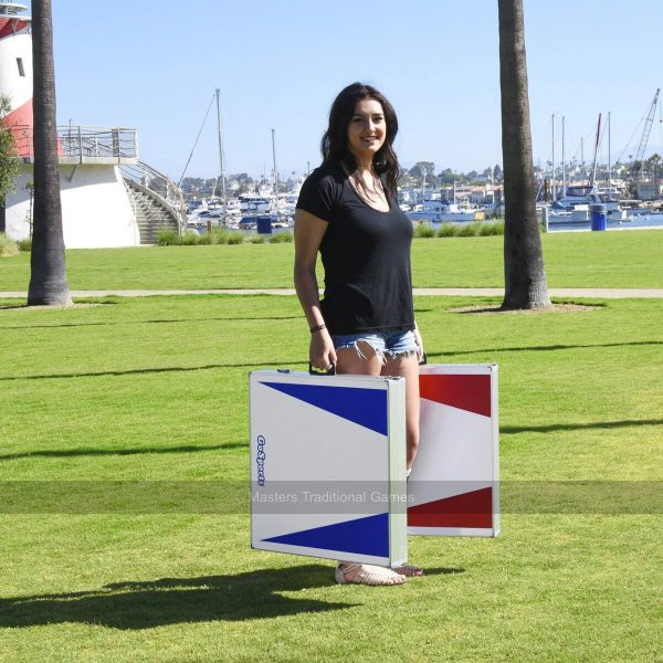 GoSports Regulation Size Cornhole Set - Red & Blue Edition