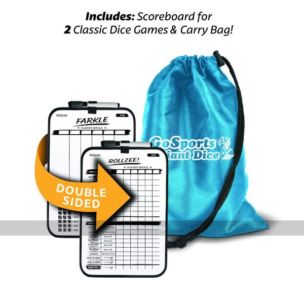 GoSports Set of 6 x 6 inch Inflatable Giant Dice