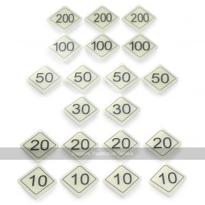 Bar Billiards Table Numbers - For tables with 1 x 30 and 2 x 10 holes
