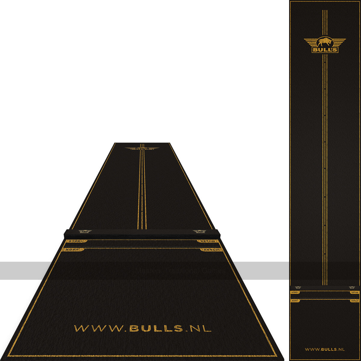 Bulls Advantage Carpet Dart Mat with Oche, 300 x 85cm