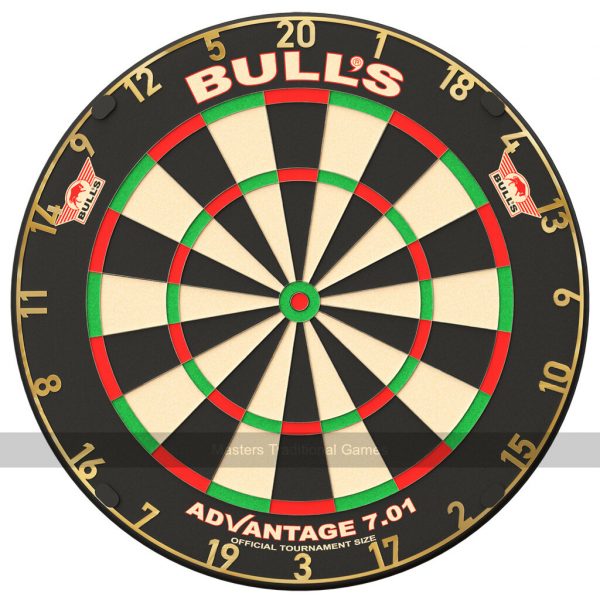Bull's Advantage 'Gold' Dartboard Bundle. Board, Surround and Dart Mat