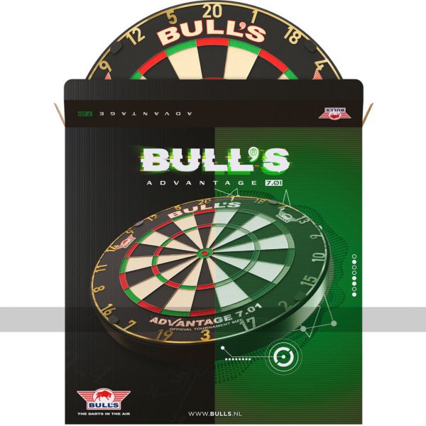 Bull's Advantage 'Gold' Dartboard Bundle. Board, Surround and Dart Mat
