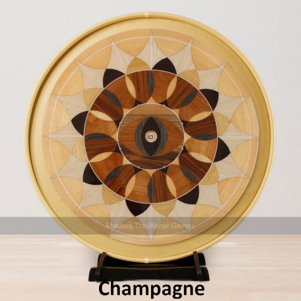Masters Crokinole Elite Board - Royal 14 - Choice of ditch colour, with accessories