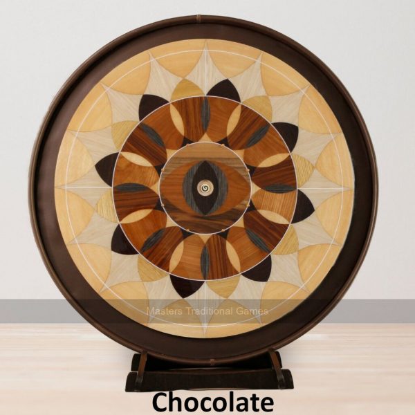 Masters Crokinole Elite Board - Royal 14 - Choice of ditch colour, with accessories