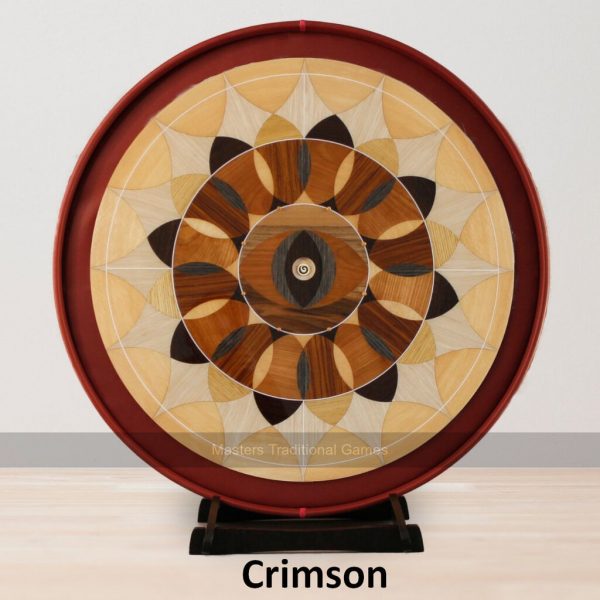 Masters Crokinole Elite Board - Royal 14 - Choice of ditch colour, with accessories