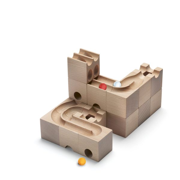 Cuboro Duo Marble Run Game - The Extra Set for parallel double runs