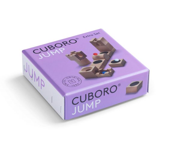 Cuboro Jump Marble Run Game - The Extra Set for adventurous jumps