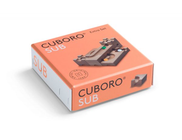 Cuboro Sub Marble Run Game - The Extra Set for clever underpasses