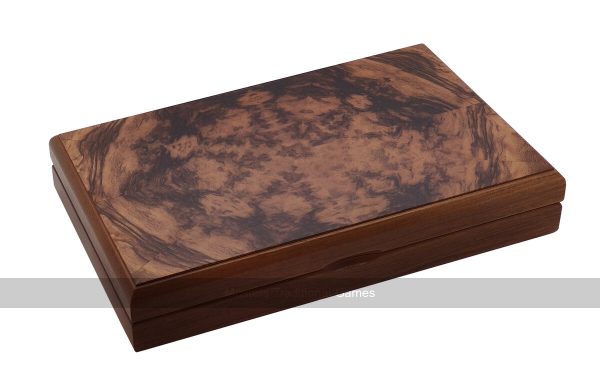 Dal Negro Luxury Double 9 Dominoes Set in Briar Wood Case