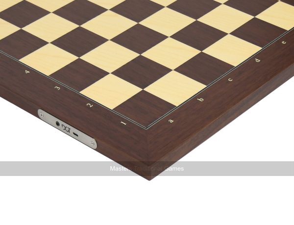 DGT Rosewood USB e-Board with indices - Royal Electronic Chess Pieces
