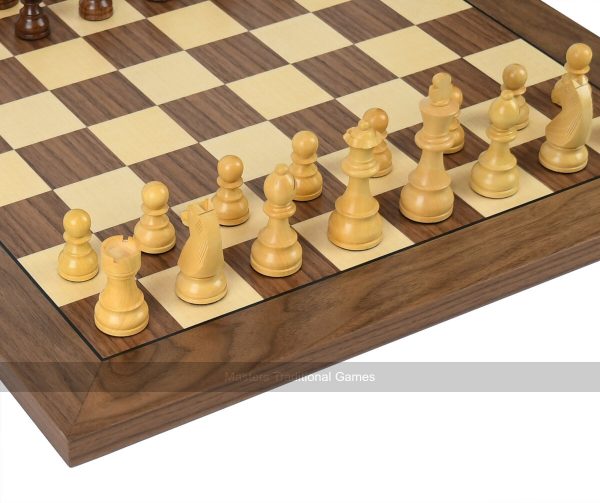 DGT Walnut Chess Board with Timeless Wooden Chess Pieces