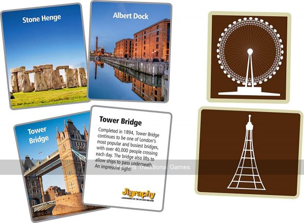 Jigraphy Landmarks of the UK & Ireland Map 150 Piece Jigsaw Puzzle