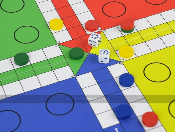 Quad Fold Wooden Uckers Game
