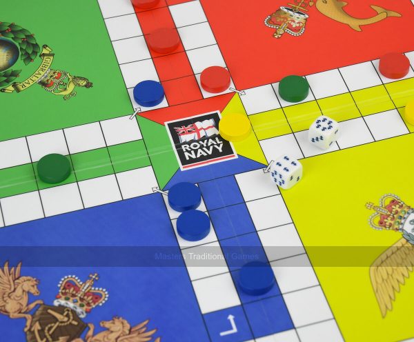 Quad Fold Wooden Uckers Game