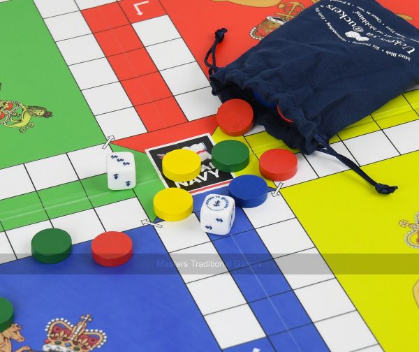 Quad Fold Wooden Uckers Game