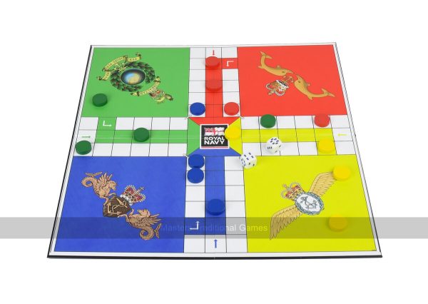 Quad Fold Wooden Uckers Game