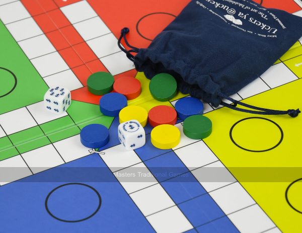 Quad Fold Wooden Uckers Game