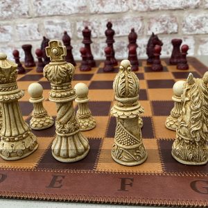 Ornate Staunton Berkeley Chess Set with 4.25 inch King