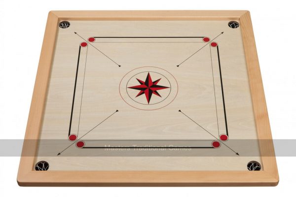 Philos Carrom Set with Accessories (Regulation-Size Carrom Board)