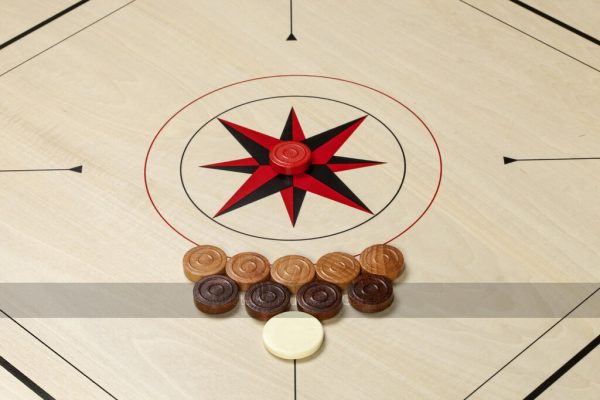 Philos Carrom Set with Accessories (Regulation-Size Carrom Board)