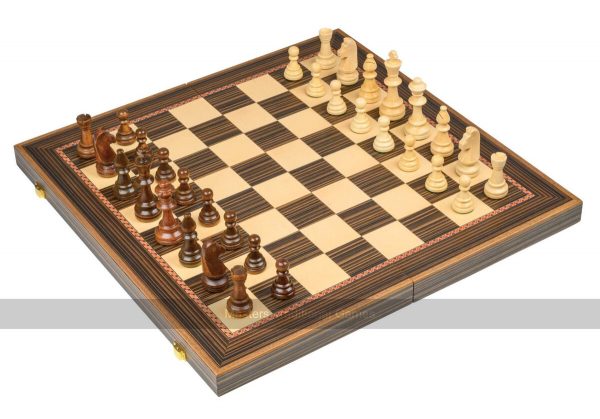 Philos Tournament Folding Wooden Chess Set - 55mm Squares
