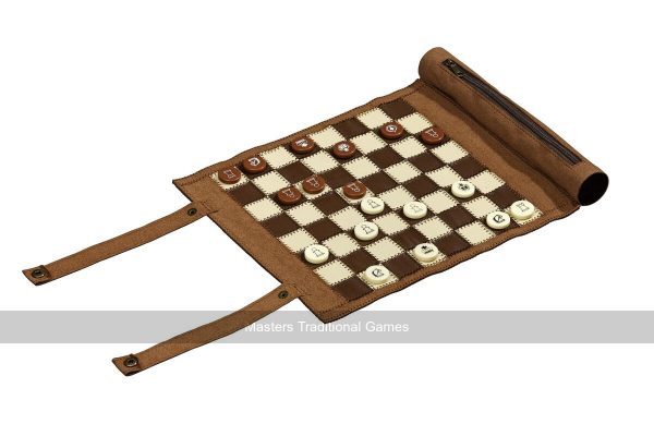 Philos Roll-Up Travel Games Combo - Backgammon, Chess & Draughts