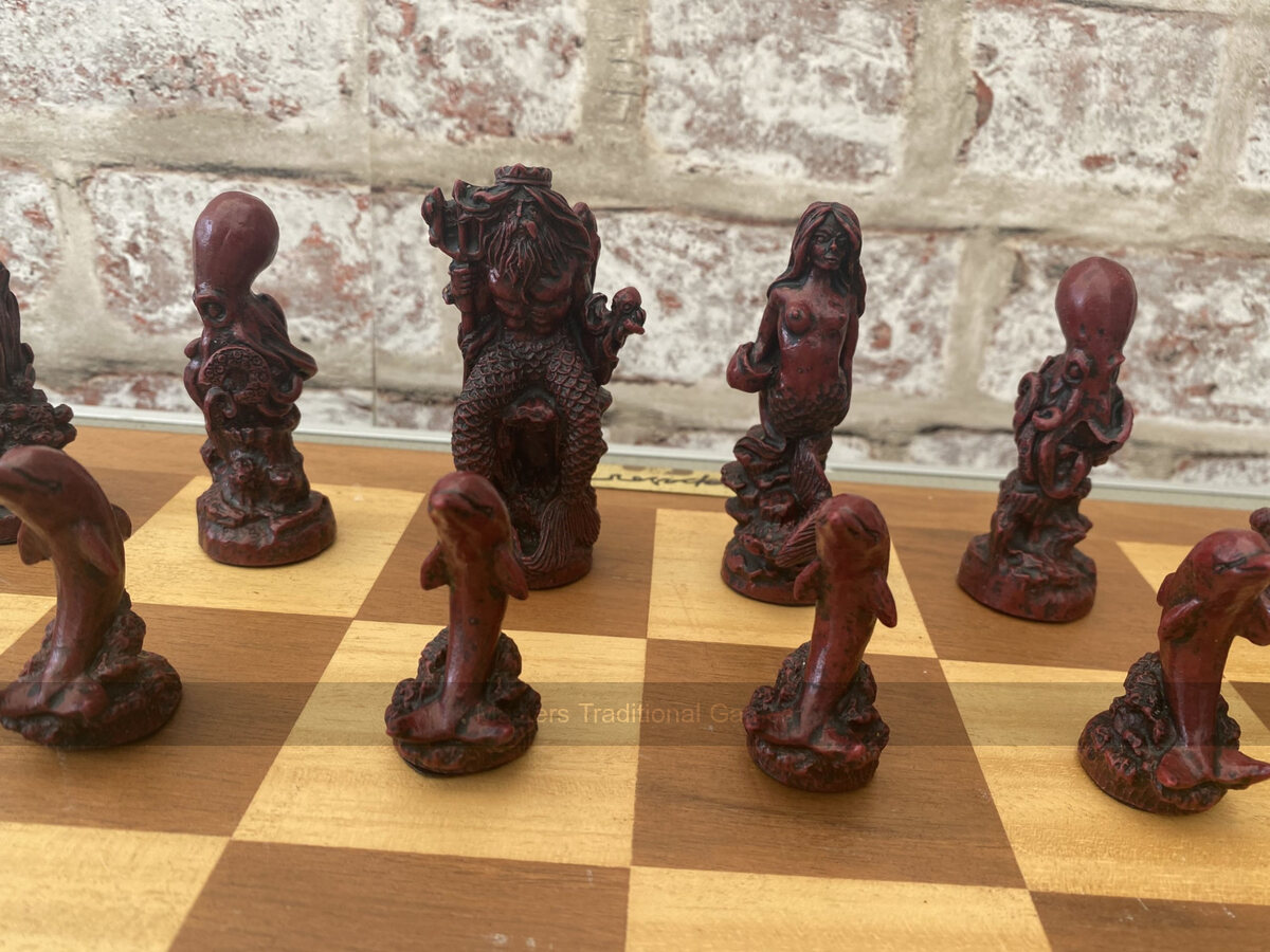 Sea Life Berkeley Chess Set with 3.75 inch King