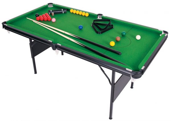 Crucible Folding Snooker and Pool Table (6ft, accessories included)