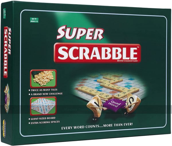 Super Scrabble (giant English Scrabble board with twice as many tiles)