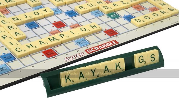 Super Scrabble (giant English Scrabble board with twice as many tiles)