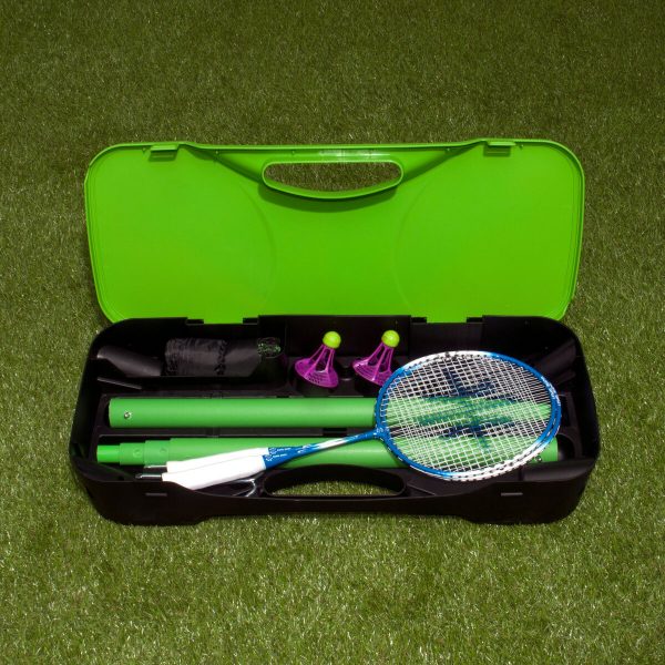 Sure Shot Quick Fit Badminton Set - 5m Senior Pack with Outdoor Shuttles