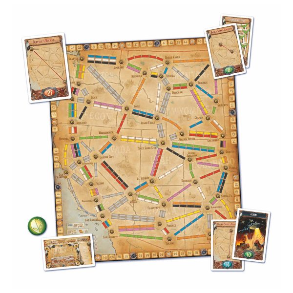 Ticket to Ride - France & The Old West (6 player - requires base game)