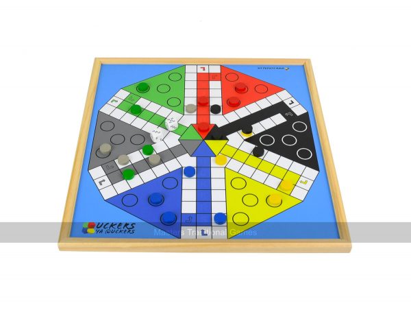 Wooden Uckers Game - Six Player Standard Edition