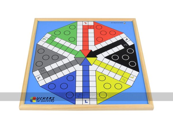 Wooden Uckers Game - Six Player Standard Edition