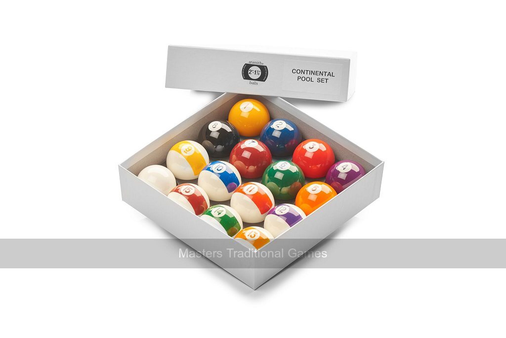 Aramith Screen Printed Pool Balls - 1 & 1/2 inch