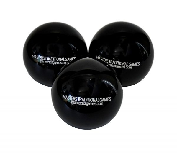 Set of 3 Black Skittle Balls - 5.5 inch