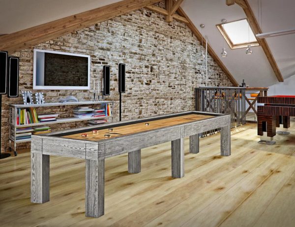Brunswick Sanibel 2 Piece 12ft Shuffleboard Table - Rustic Grey