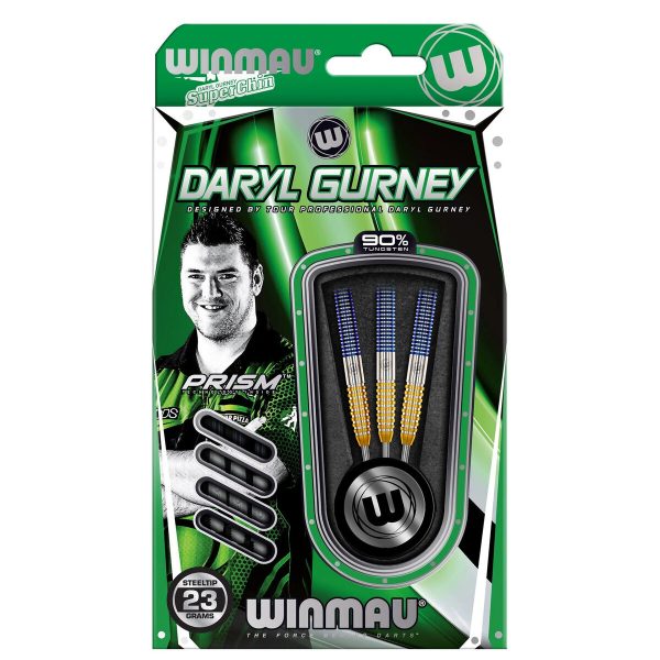 Winmau Daryl Gurney SC 1.0 Series 90% Tungsten Steel-Tip Darts - 23g
