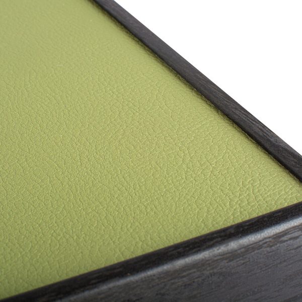 Manopoulos Premium Leatherette Olive Green 19 inch Backgammon Set