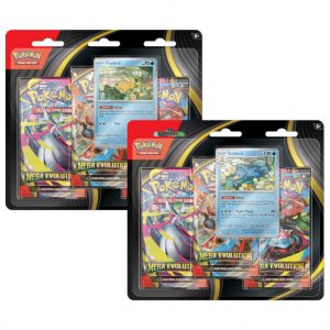 Pokemon TCG: Mega Evolution - 3-Pack Blister (1 x 3-Pack only, art chosen at random)