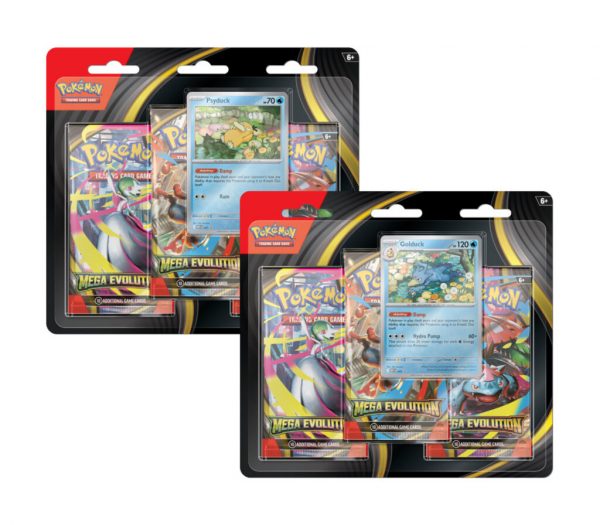 Pokemon TCG: Mega Evolution - 3-Pack Blister (1 x 3-Pack only, art chosen at random)
